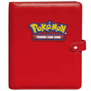 Ultra PRO Pokemon 4-Pocket Premium Red Snap Binder