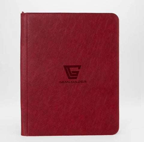 Gemloader Premium Toploader Binder 9-Pocket - Red