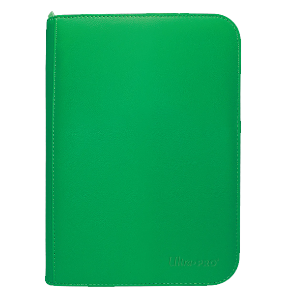 Ultra PRO Vivid 4-Pocket Zippered PRO-Binder - Green