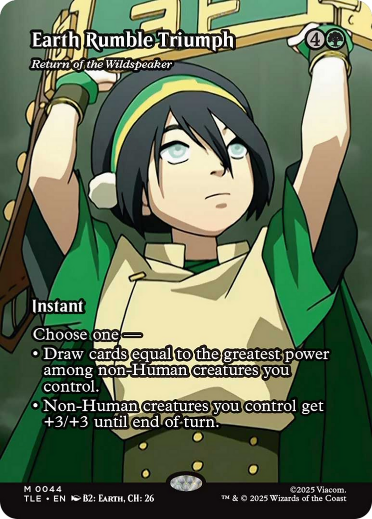 Earth Rumble Triumph - Return of the Wildspeaker (Borderless) [Avatar: The Last Airbender: Eternal-Legal]