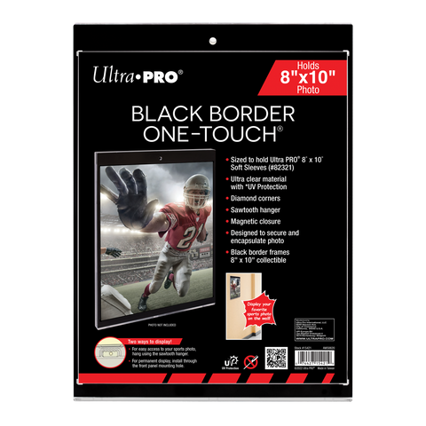 Ultra PRO 8" x 10" Black Border UV ONE-TOUCH Magnetic Holder