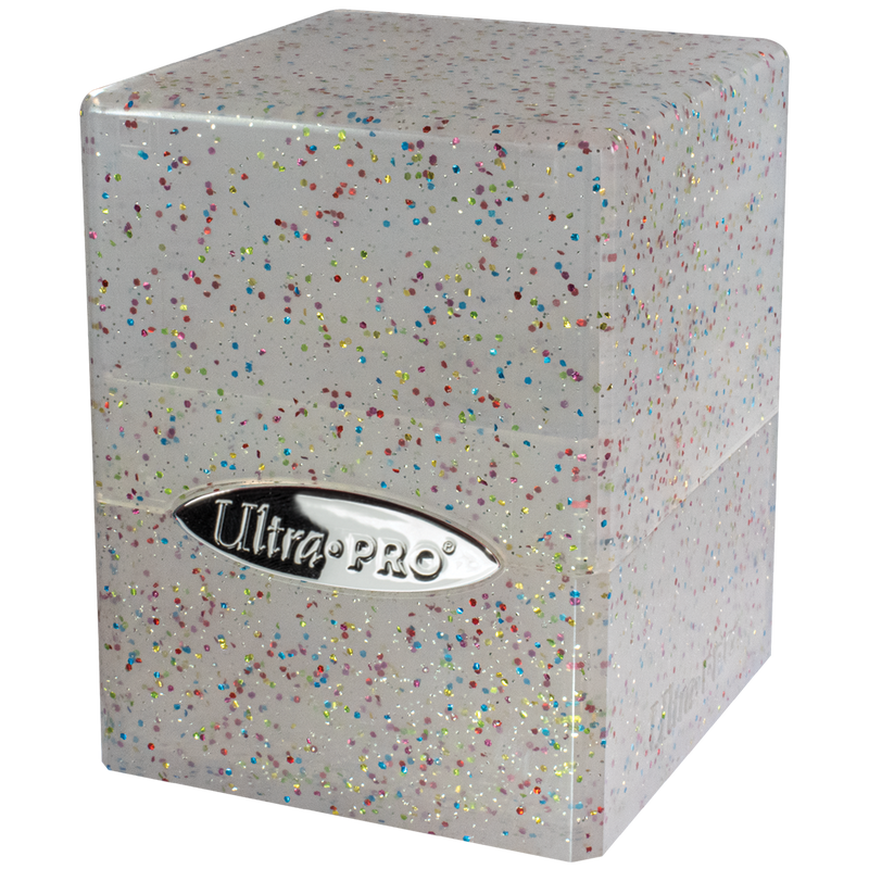 Ultra PRO Satin Cube Deck Box - Glitter Clear