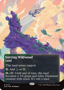 Stirring Wildwood (0174) (Borderless) (Galaxy Foil) [Edge of Eternities: Stellar Sights]