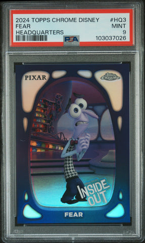 Fear #HQ3 PSA 9 [Topps Chrome Disney Headquarters 2024]