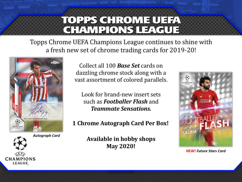 Topps Chrome UEFA Champions League 2019/20 - Hobby Box