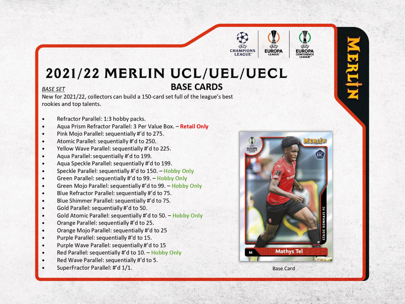 Topps Merlin UEFA Chrome 2021/22 - Hobby Box