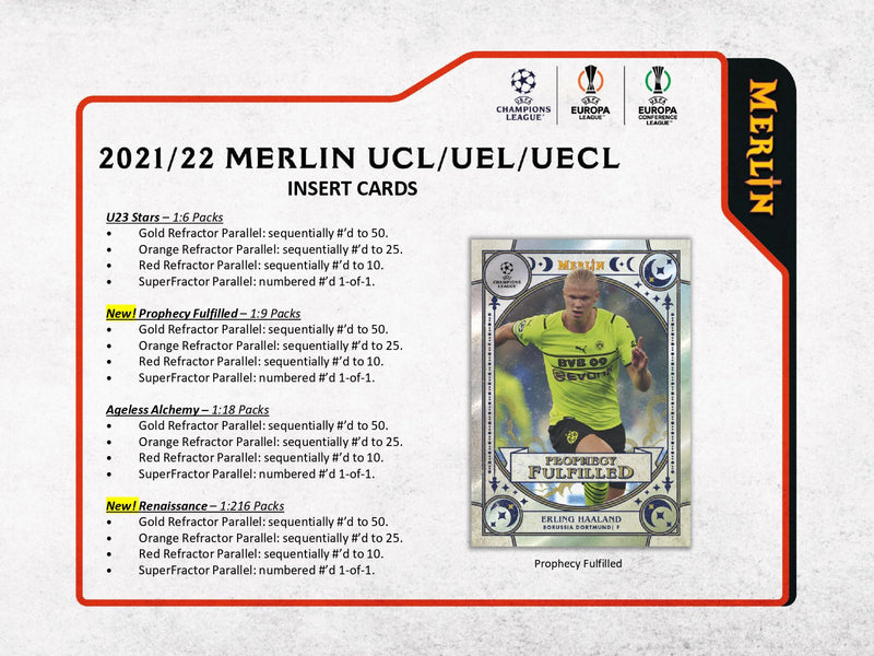 Topps Merlin UEFA Chrome 2021/22 - Hobby Box
