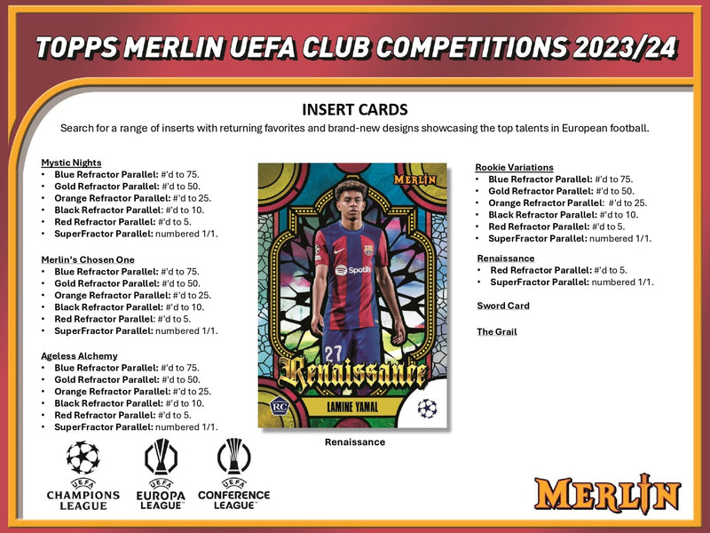 Topps Merlin UEFA Chrome 2023/24 - Hobby Box