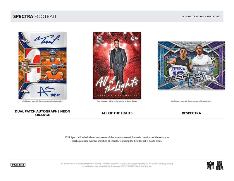 Panini Spectra NFL Football 2024 - Hobby Box