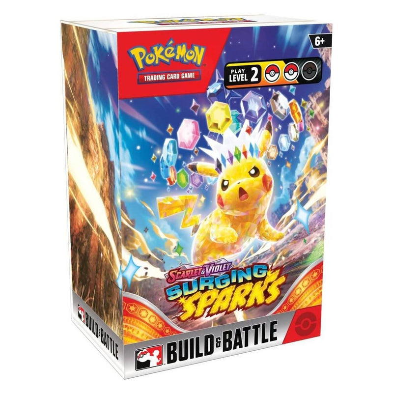 *Forudbestilling* Pokemon Scarlet & Violet 8 - Surging Sparks - Build & Battle Box