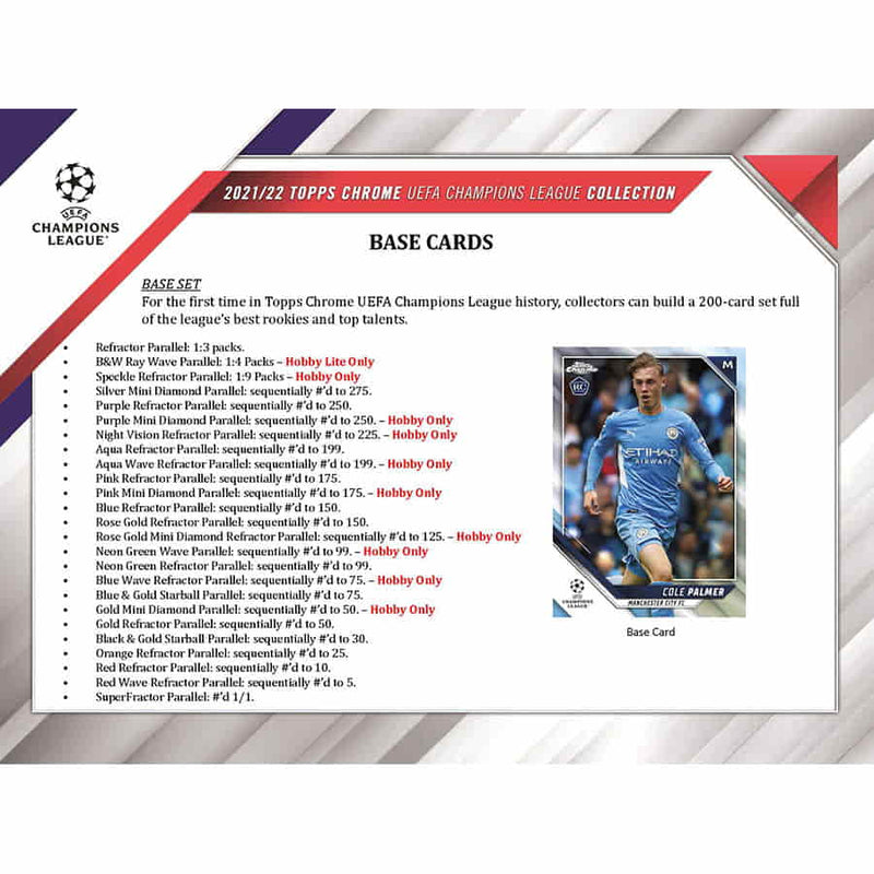 Topps Chrome UEFA Club Competitions 2021/22 - Hobby Box