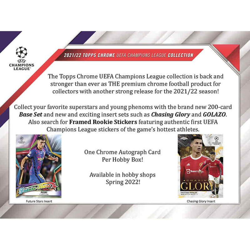 Topps Chrome UEFA Club Competitions 2021/22 - Hobby Box