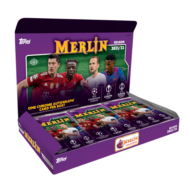 Topps Merlin UEFA Chrome 2021/22 - Hobby Box