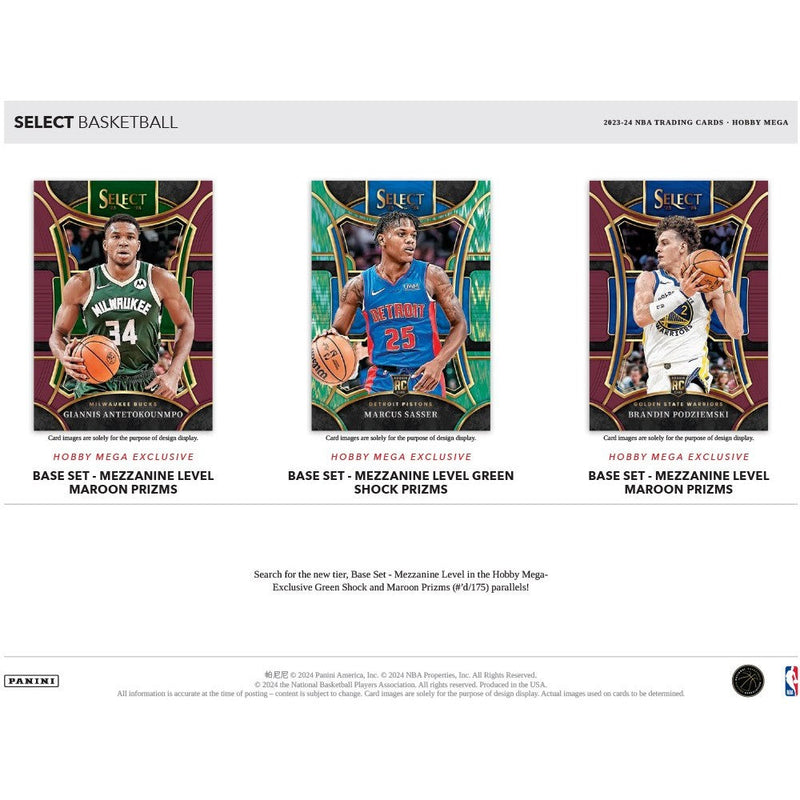 Panini Select NBA Basketball 2023/24 - Hobby Mega Box