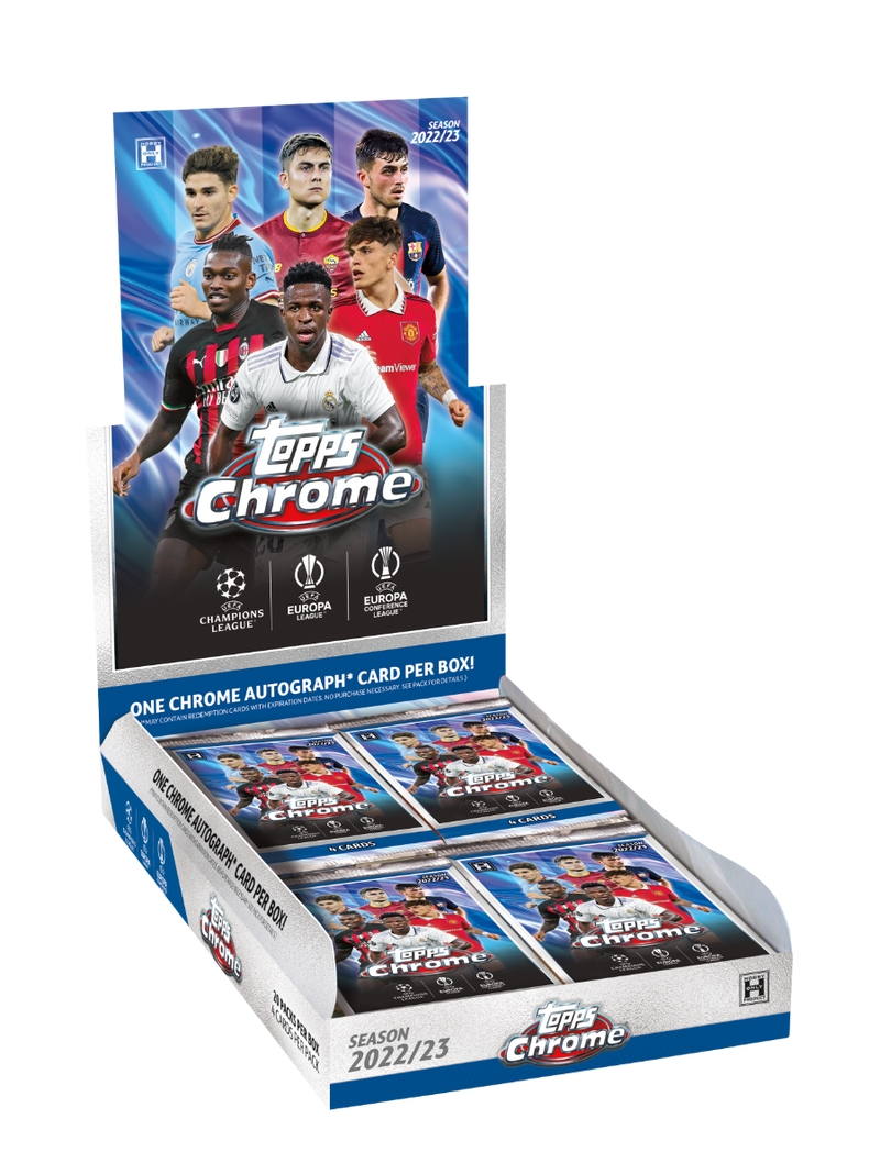 Soccer Cards Topps Chrome UEFA Club Competitions 2022/23 - Hobby Box