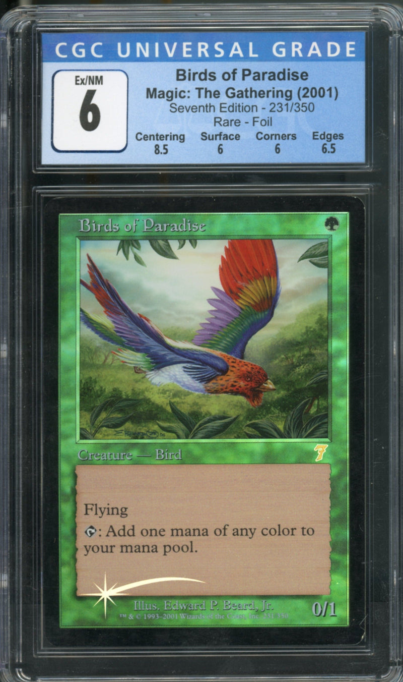 Birds of Paradise Foil CGC 6 [Seventh Edition]