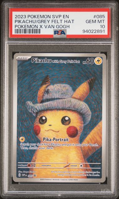 Pikachu With Grey Felt Hat