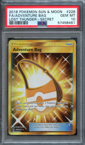 Adventure Bag #228 PSA 10 [Lost Thunder]