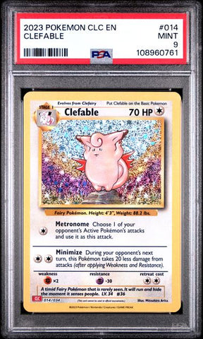 Clefable #14 PSA 9 [Pokemon CLC Trading Card Game Classic 2023]