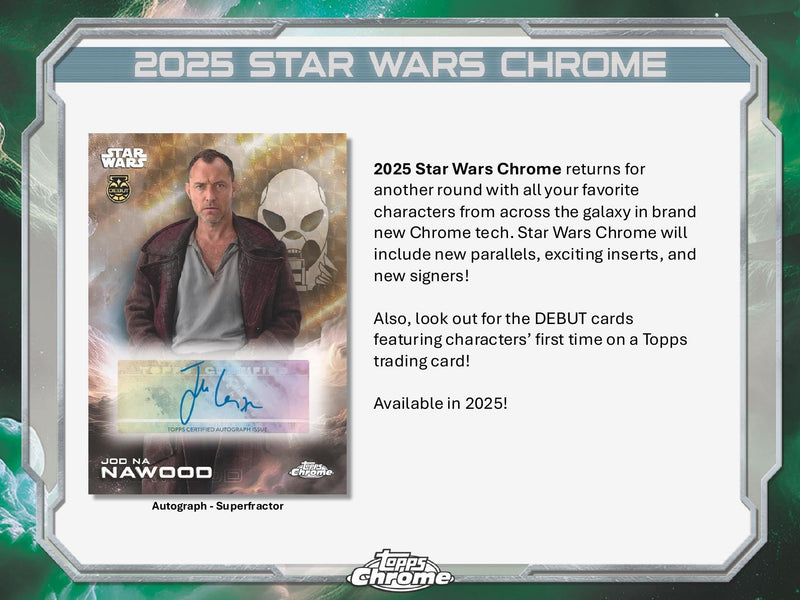 Topps Chrome Star Wars 2025 - Value Box