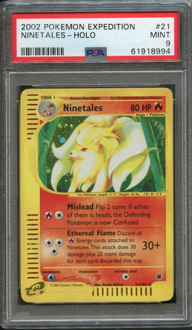Ninetales #21 PSA 9 [Expedition Base Set]