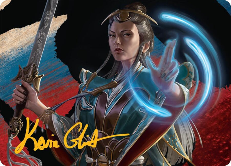 Narset, Jeskai Waymaster Art Card (44/54) (Gold-Stamped Signature) [Tarkir: Dragonstorm Art Series]