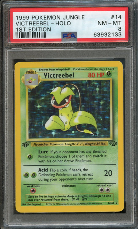 Victreebel #14 1.st Edition PSA 8 [Jungle]