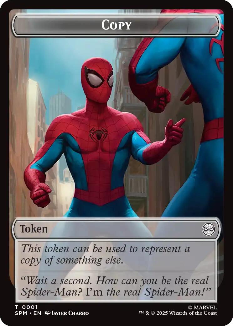 Copy // Human Citizen Double-Sided Token [Marvel's Spider-Man Tokens]