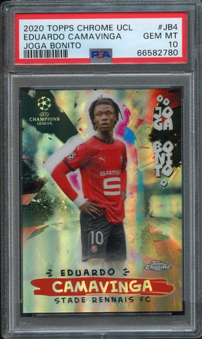 Eduardo Camavinga #JB4 PSA 10 [2020 Topps Chrome UCL]