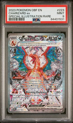 Charizard EX [Special Illustration Rare] #223 PSA 9 [Pokemon Obsidian Flames 2023]