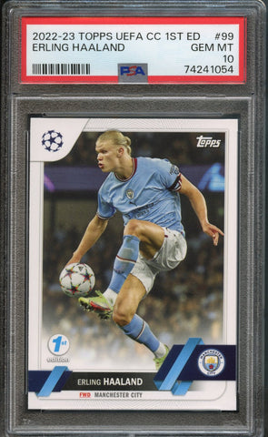 Erling Haaland #99 PSA 10 [2022-23 Topps UEFA Club Competitions 1st Edition]