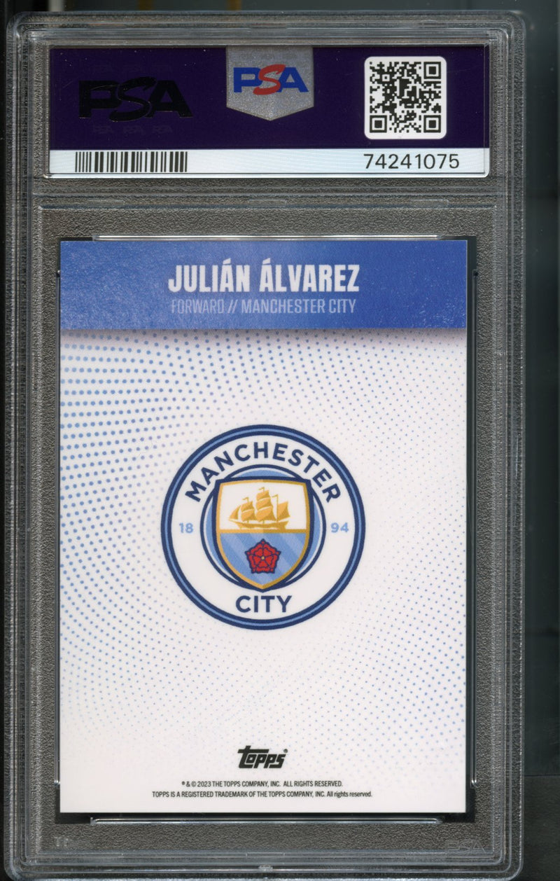 Julian Alvarez 58/99 PSA 8 [2022-23 Topps Manchester City Team Set]