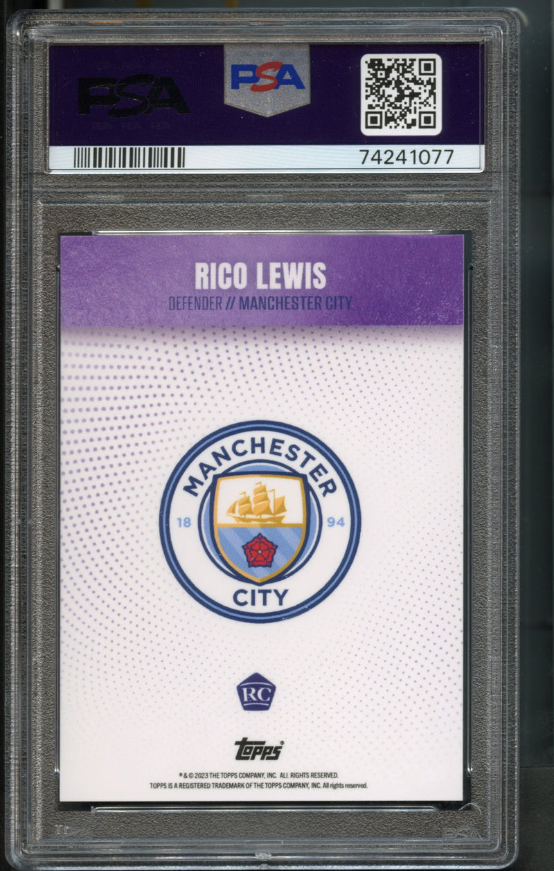 Rico Lewis 2/25 PSA 8 [2022-23 Topps Manchester City Team Set]
