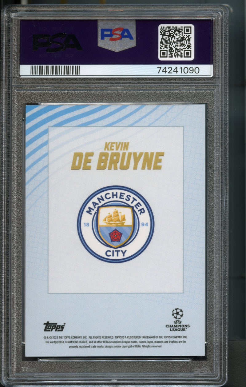 Kevin De Bruyne 10/49 PSA 9 [2022-23 Topps Gold X Dan Leydon]