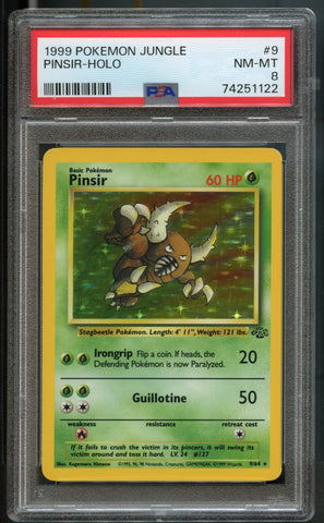 Pinsir #9 PSA 8 [Jungle]