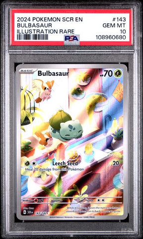 Bulbasaur [Illustration Rare] #143 PSA 10 [Pokemon Stellar Crown 2024]