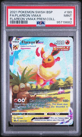 Flareon VMAX #180 PSA 9 [Pokemon SWSH Black Star Promo 2021]
