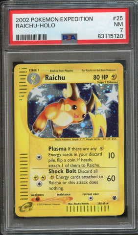 Raichu #25 PSA 7 [Expedition Base Set]
