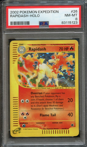 Rapidash #26 PSA 8 [Expedition Base Set]