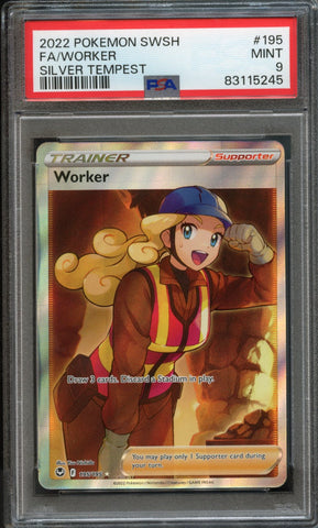 Worker #195 PSA 9 [Silver Tempest]
