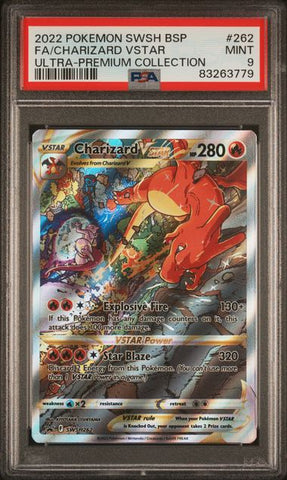 Graded Pokemon cards store charizard