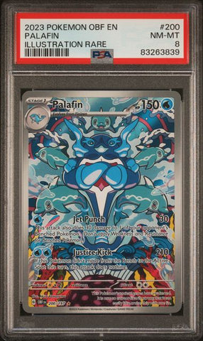 Palafin #200 PSA 8 [Obsidian Flames]