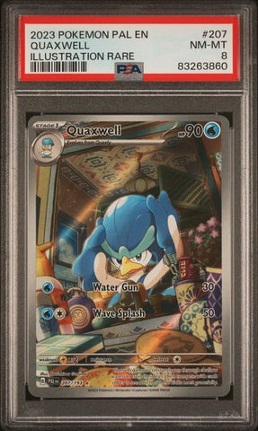 Quaxwell #207 PSA 8 [Paldea Evolved]