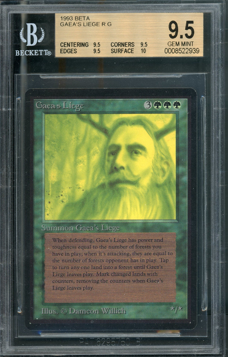 Gaea's Liege BGS 9.5Q+ [Limited Edition Beta]