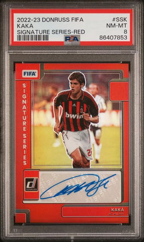 Kaka #SSK Signature Series-Red PSA 8 [2022-23 Panini Donruss Fifa Signature Series]