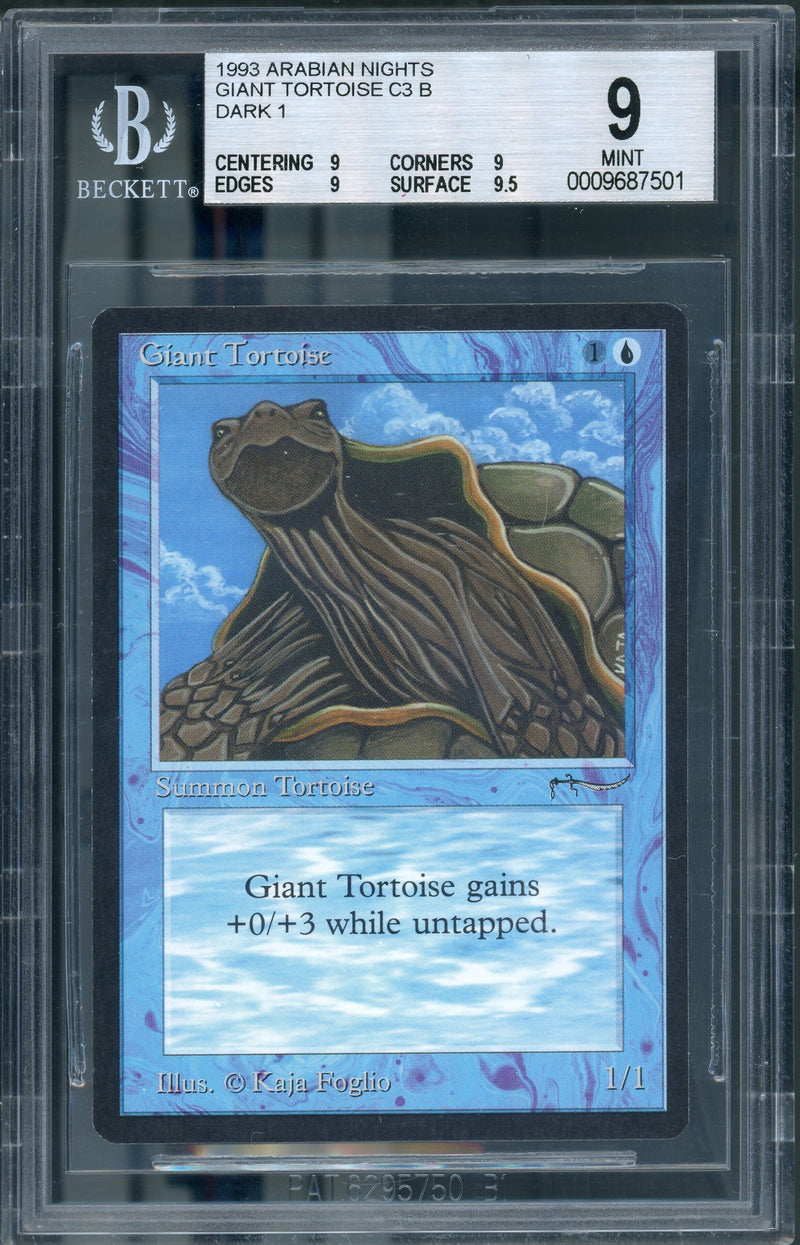 Giant Tortoise (Dark) BGS 9Q+ [Arabian Nights]