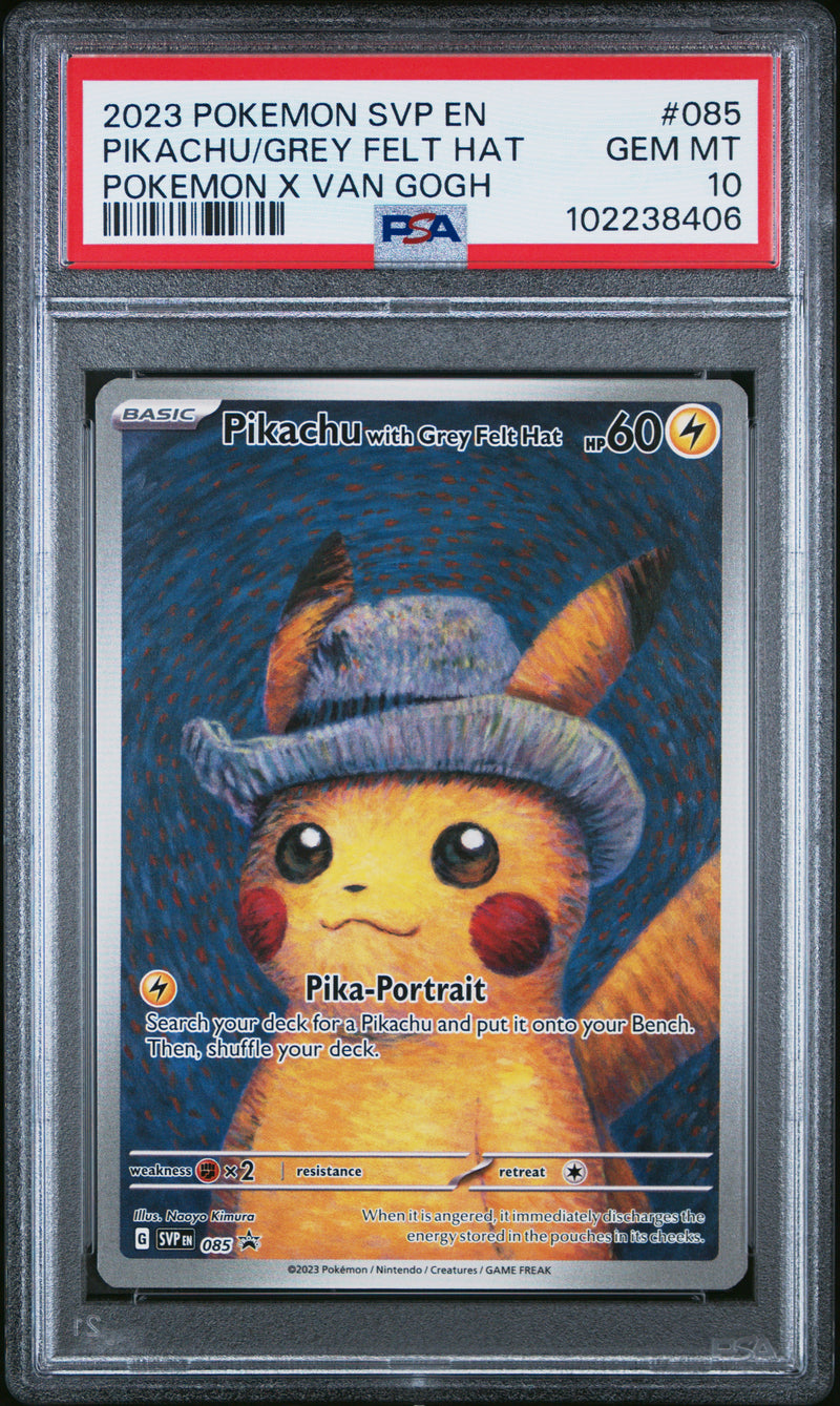 Pikachu With Grey Felt Hat [Pokemon X Van Gogh]