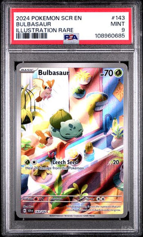 Bulbasaur [Illustration Rare] #143 PSA 9 [Pokemon Stellar Crown 2024]