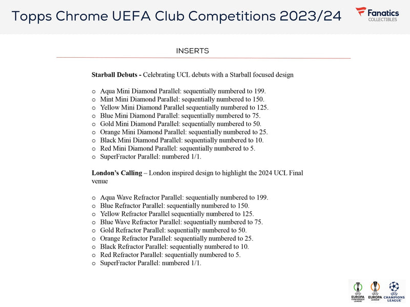 Topps Chrome UEFA Club Competitions 2023/24 - Value Box