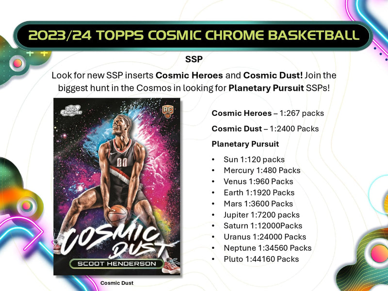 Topps Cosmic Chrome Basketball 2023/24 - Hobby Box